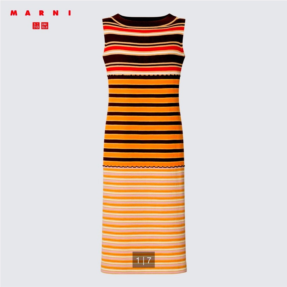Uniqlo Marni merino blend knitted dress